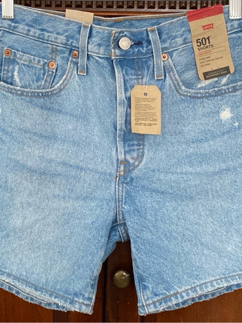 Levi's Light Blue Men's 501 Denim Shorts